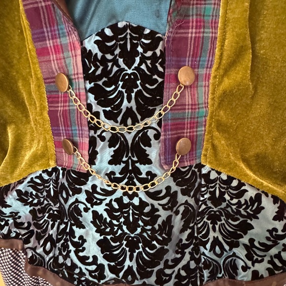 Mad Hatter Costume Dress Size Large - Picture 3 of 4